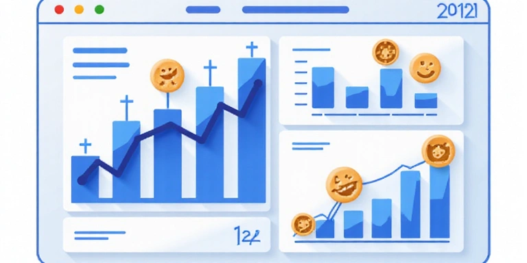 Gráfico de análisis de datos con galletas